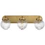 1_Maxim Kasbah 25 1/2" Wide Satin Brass 3-Light Bath Vanity