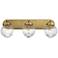 Maxim Kasbah 25 1/2" Wide Satin Brass 3-Light Bath Vanity