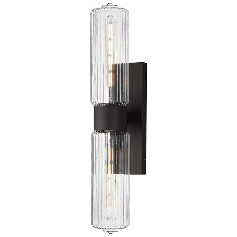 Image 1 Maxim Kasbah 28" High Oil Rubbed Bronze 2-Light Wall Sconce