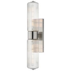 Maxim Kasbah 28" High Satin Nickel 2-Light Wall Sconce