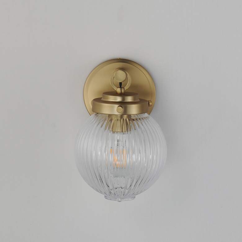 Image 2 Maxim Kasbah 9" High Satin Brass 1-Light Bath Vanity more views