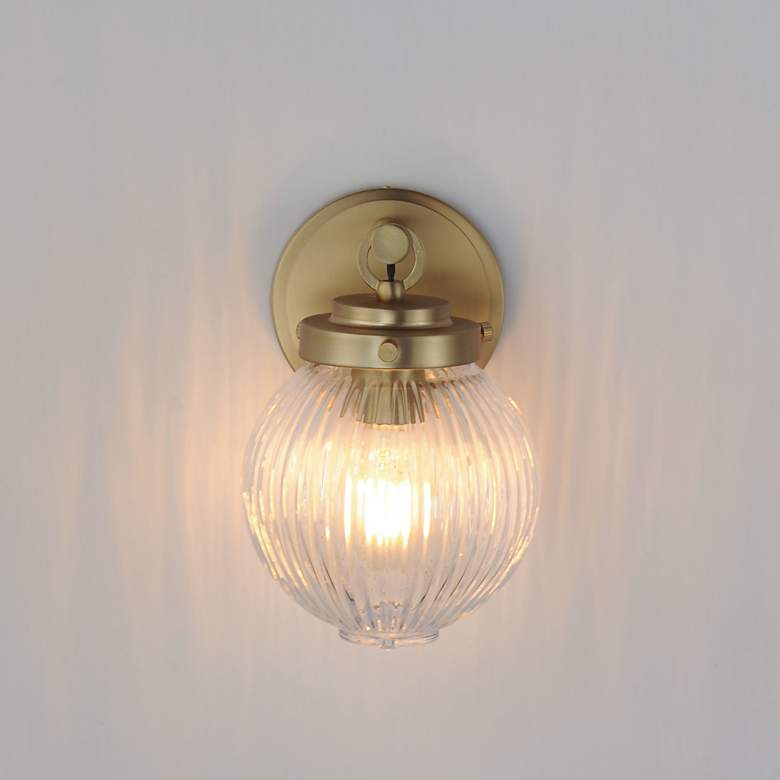 Image 3 Maxim Kasbah 9" High Satin Brass 1-Light Bath Vanity more views
