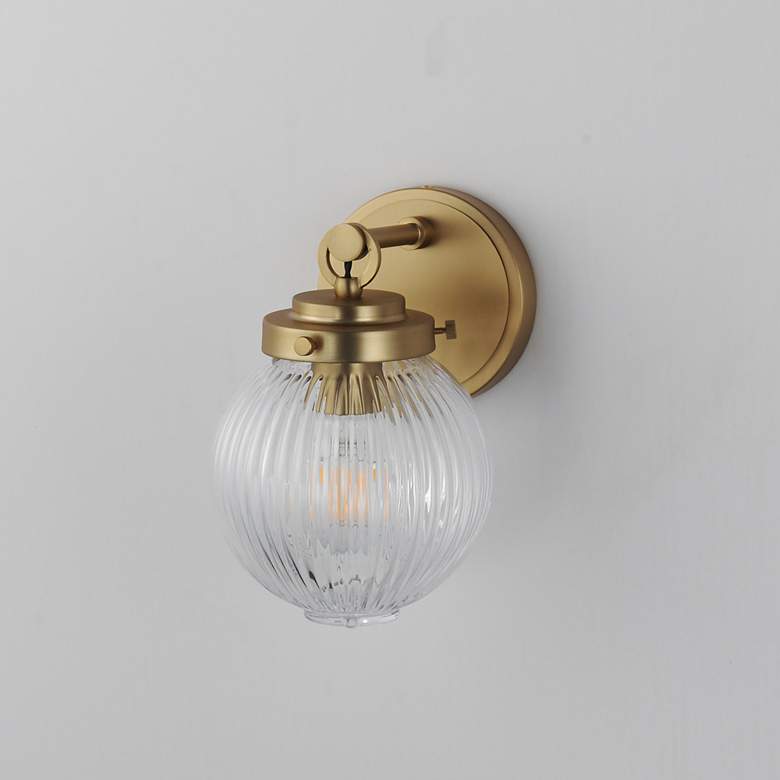 Image 4 Maxim Kasbah 9" High Satin Brass 1-Light Bath Vanity more views