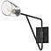 Maxim Keppe 11" High Dark Bronze Swing Arm Wall Sconce
