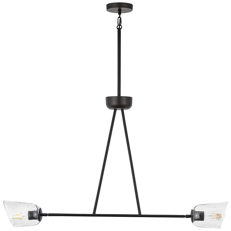 Image 1 Maxim Keppe 42" Dark Bronze 2-Light Linear Pendant