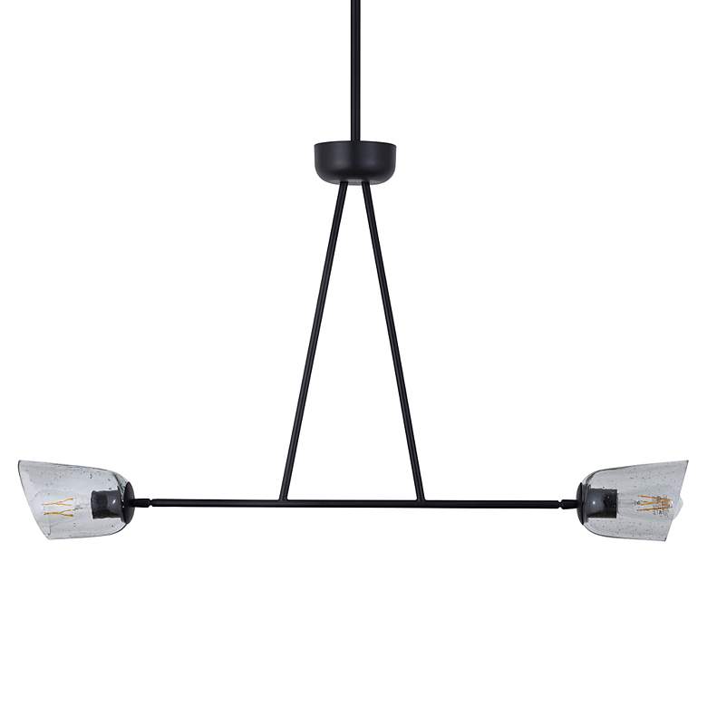 Image 2 Maxim Keppe 42" Dark Bronze 2-Light Linear Pendant more views