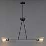 3_Maxim Keppe 42" Dark Bronze 2-Light Linear Pendant more views