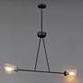 4_Maxim Keppe 42" Dark Bronze 2-Light Linear Pendant more views