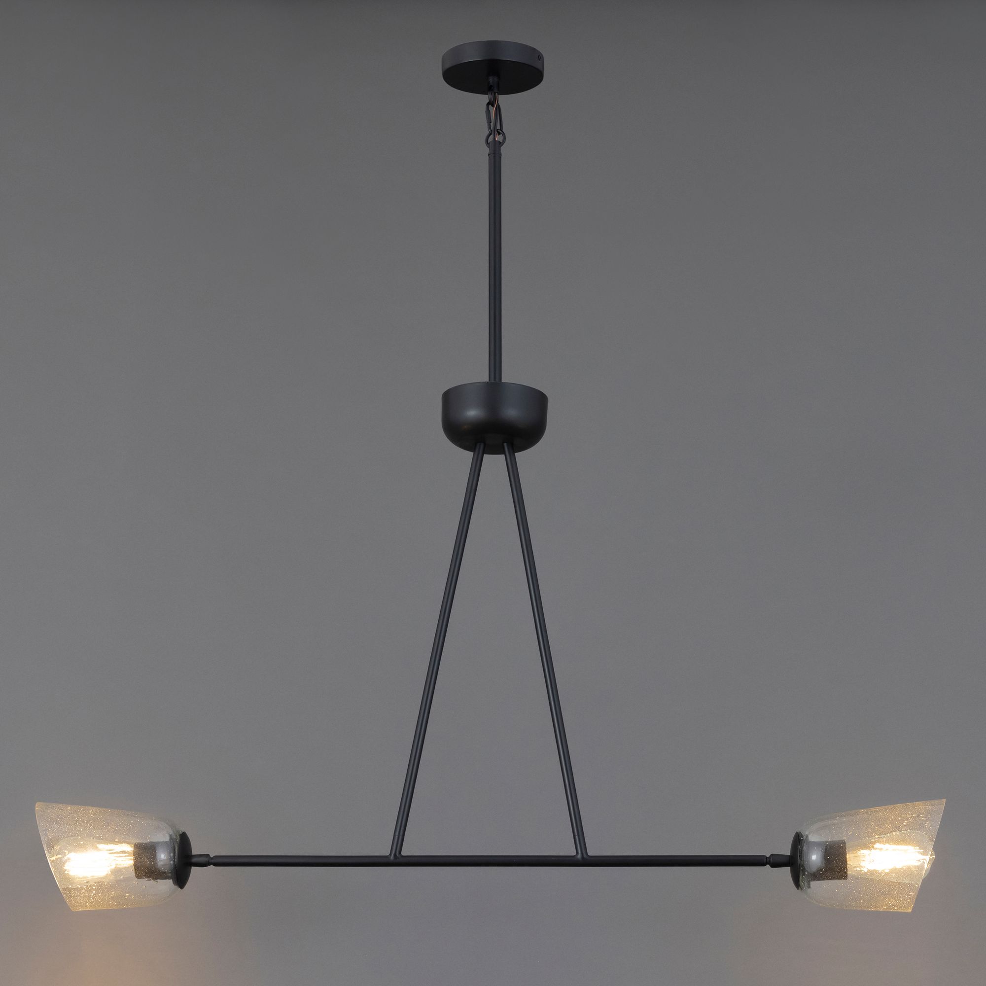 Image 3 Maxim Keppe 42" Dark Bronze 2-Light Linear Pendant more views