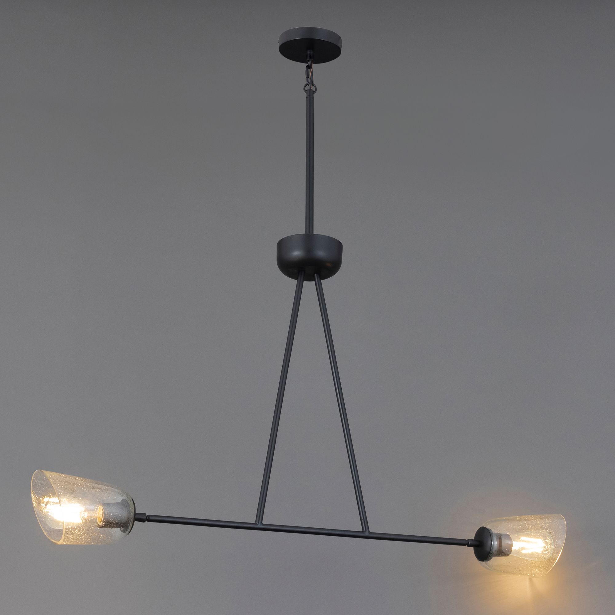 Image 4 Maxim Keppe 42" Dark Bronze 2-Light Linear Pendant more views