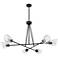 Maxim Keppe 48" Wide Dark Bronze 6-Light Chandelier