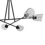 2_Maxim Keppe 48" Wide Dark Bronze 6-Light Chandelier more views