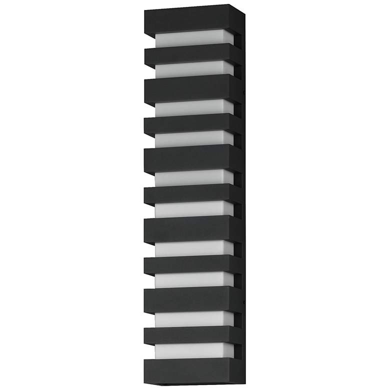 Image 1 Maxim Keyes 28" Black LED Outdoor Wall Sconce