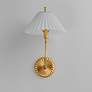 2_Maxim Kismet 16 1/2" High Gold Leaf Wall Sconce more views