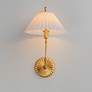 3_Maxim Kismet 16 1/2" High Gold Leaf Wall Sconce more views
