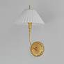 4_Maxim Kismet 16 1/2" High Gold Leaf Wall Sconce more views