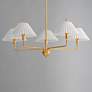 4_Maxim Kismet 37 1/4" Wide Gold Leaf 5-Light Chandelier more views