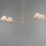 3_Maxim Kismet 60 1/4" Wide Gold Leaf 4-Light Linear Pendant more views