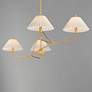 4_Maxim Kismet 60 1/4" Wide Gold Leaf 4-Light Linear Pendant more views