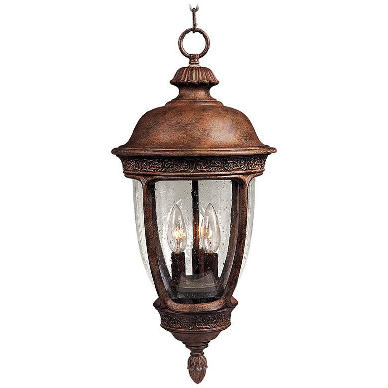 Image 1 Maxim Knob Hill 26 1/2 inch High Traditional Bronze Outdoor Hanging Light