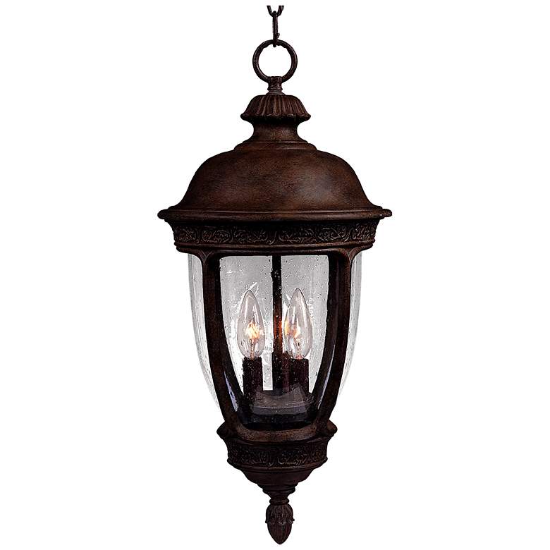 Image 1 Maxim Knob Hill 26 1/2 inch High Traditional Bronze Outdoor Hanging Light