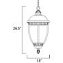 3_Maxim Knob Hill 26 1/2" High Traditional Bronze Outdoor Hanging Light more views