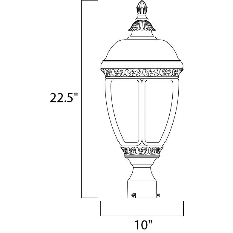 Image 3 Maxim Knob Hill Collection 22 1/2" High Outdoor Post Light more views