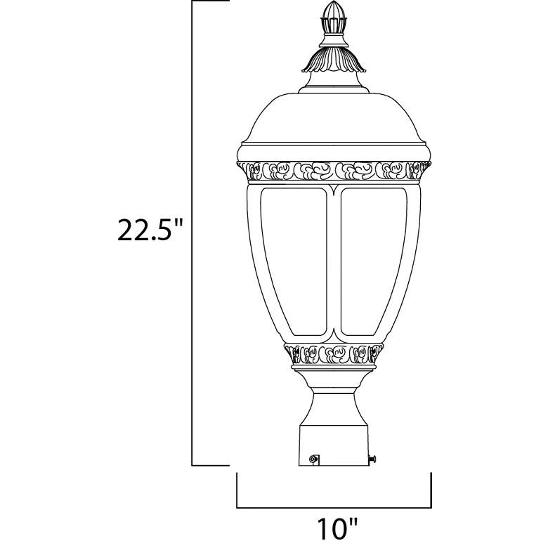 Image 7 Maxim Knob Hill Collection 22 1/2" High Outdoor Post Light more views