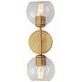 3_Maxim Knox 17" High Natural Aged Brass 2-Light Wall Sconce more views