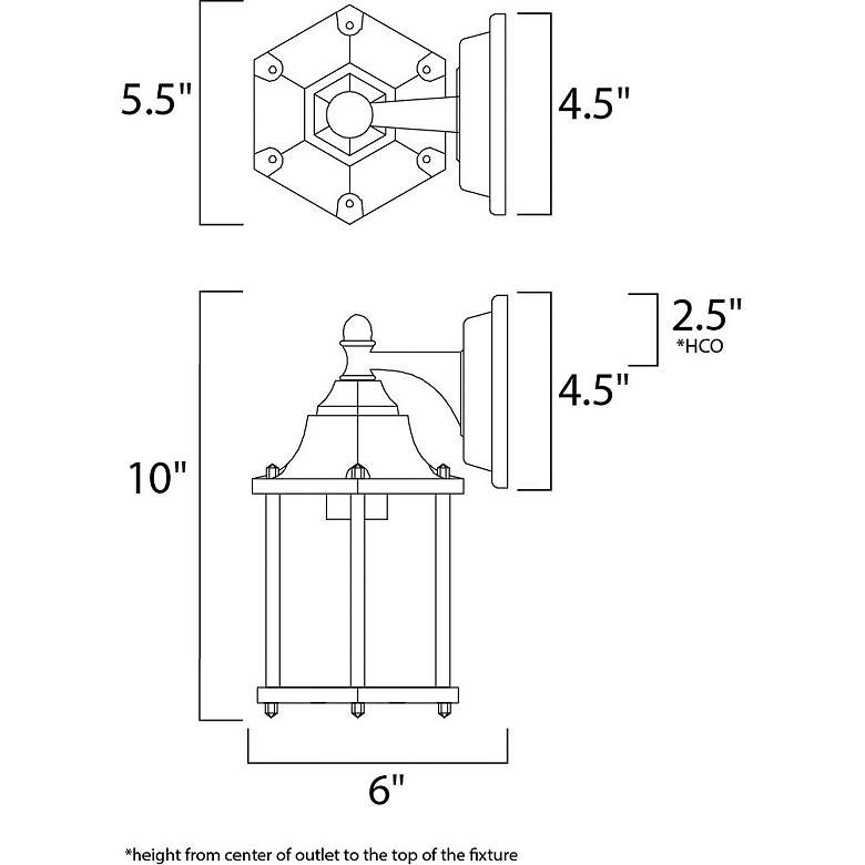 Image 2 Maxim Knoxville 11" High Outdoor Carriage House Wall Lantern Light more views