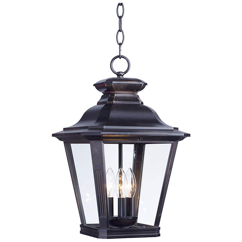 Image 1 Maxim Knoxville 17 1/2" High Bronze Outdoor Hanging Light