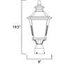2_Maxim Knoxville 19 1/2" High Bronze Outdoor Post Light more views