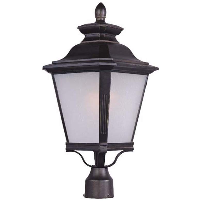 Image 1 Maxim Knoxville 23" High Bronze Outdoor Lantern Post Light