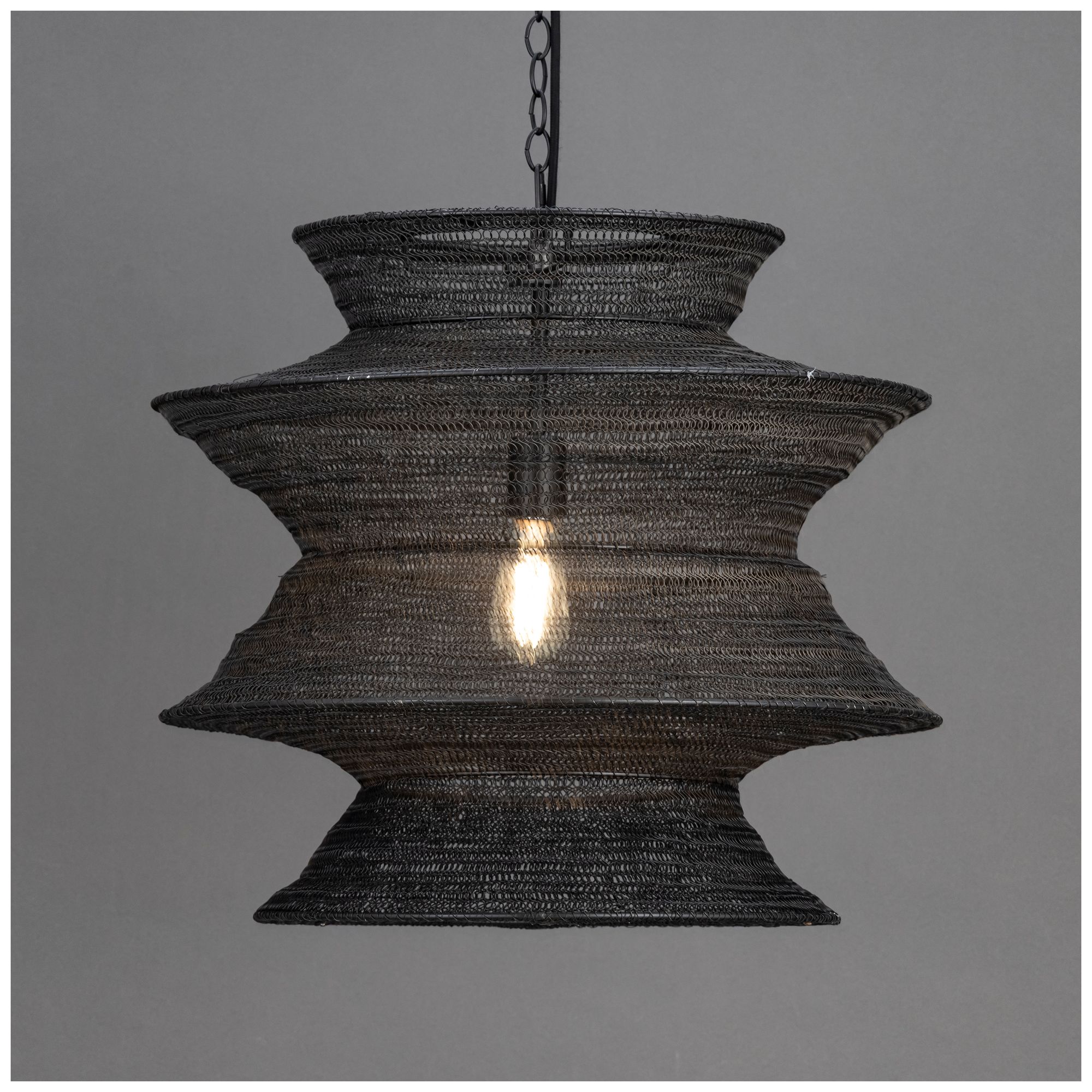 Image 3 Maxim Krabi 22 1/2" Wide Black Large 1-Light Pendant more views