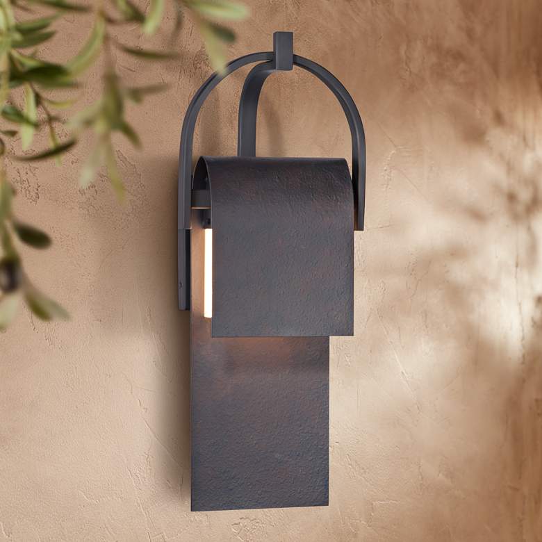 Image 1 Maxim Laredo 19 1/2 inchH Rustic Forge LED Outdoor Wall Light