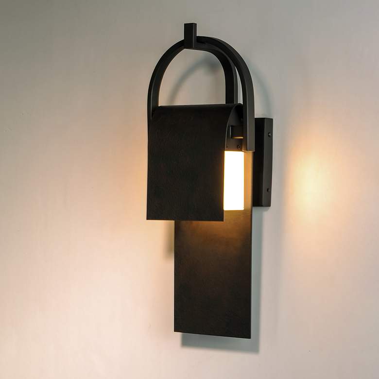 Image 1 Maxim Laredo 19 1/2 inchH Rustic Forge LED Outdoor Wall Light