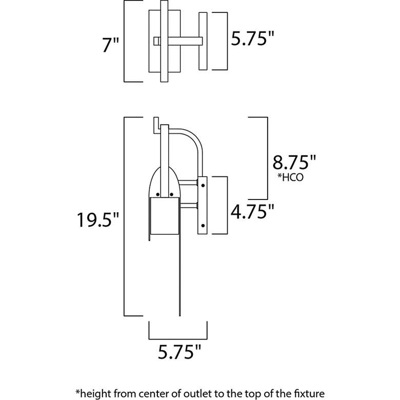 Image 5 Maxim Laredo 19 1/2"H Rustic Forge LED Outdoor Wall Light more views