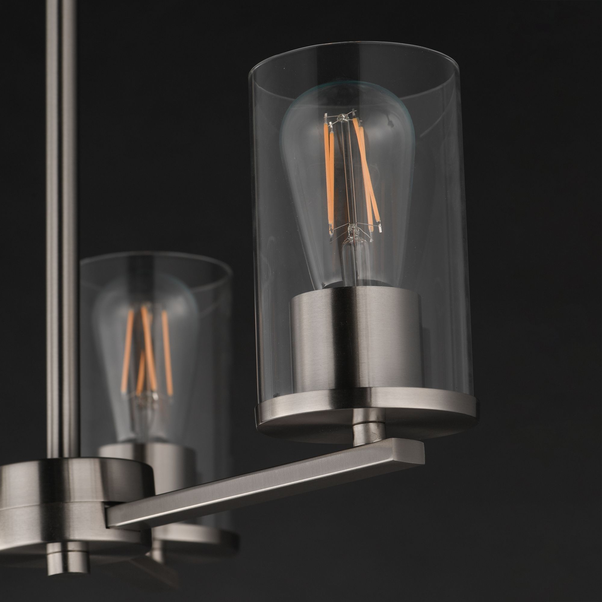 Image 6 Maxim Lateral 18" Wide Clear/Satin Nickel 3-Light Chandelier more views