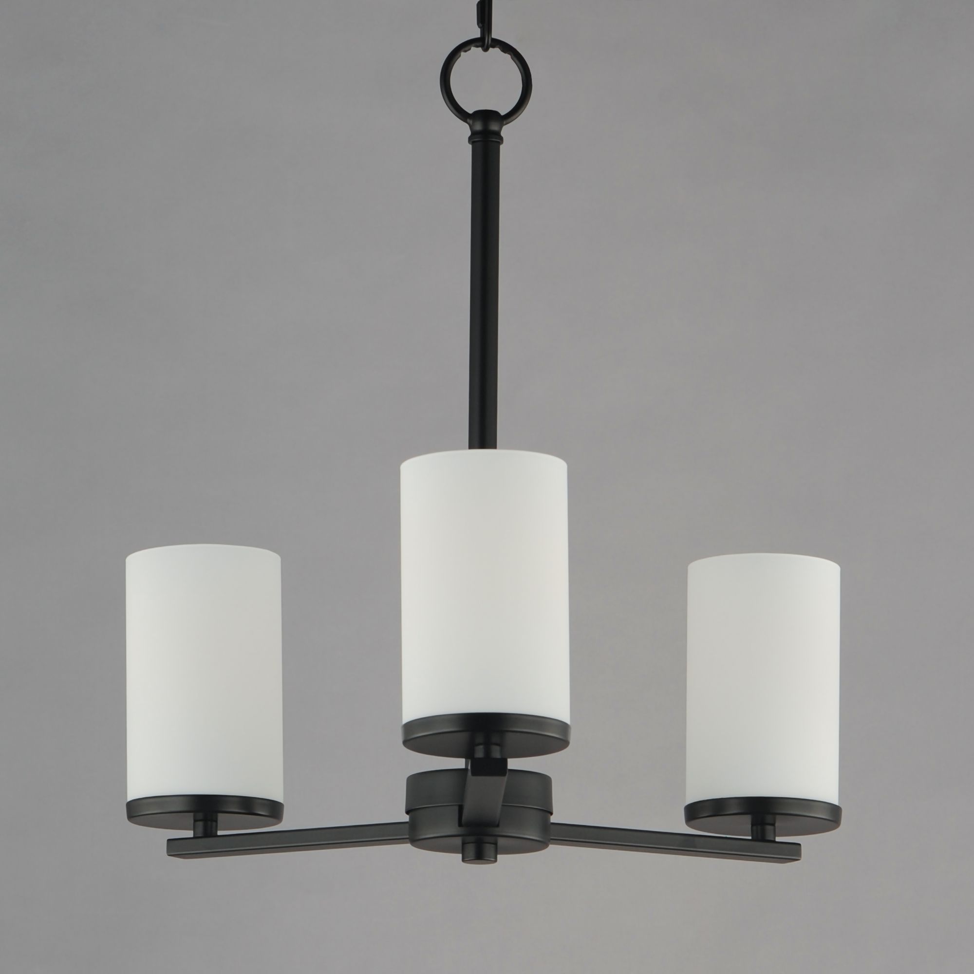 Image 3 Maxim Lateral 18" Wide White/Black 3-Light Chandelier more views