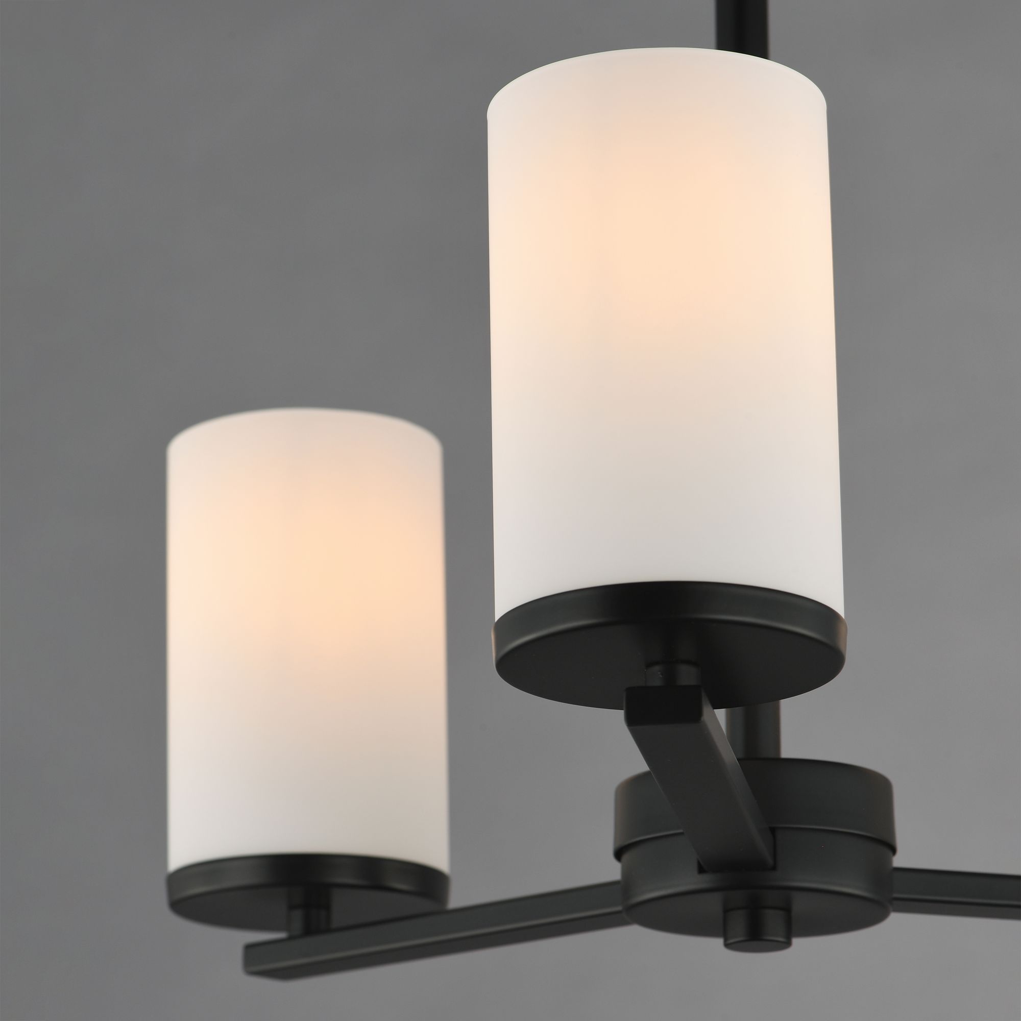 Image 5 Maxim Lateral 18" Wide White/Black 3-Light Chandelier more views