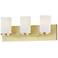 Maxim Lateral 20" Wide Satin Brass 3-Light Bath Light
