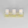 3_Maxim Lateral 20" Wide Satin Brass 3-Light Bath Light more views