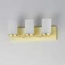 4_Maxim Lateral 20" Wide Satin Brass 3-Light Bath Light more views