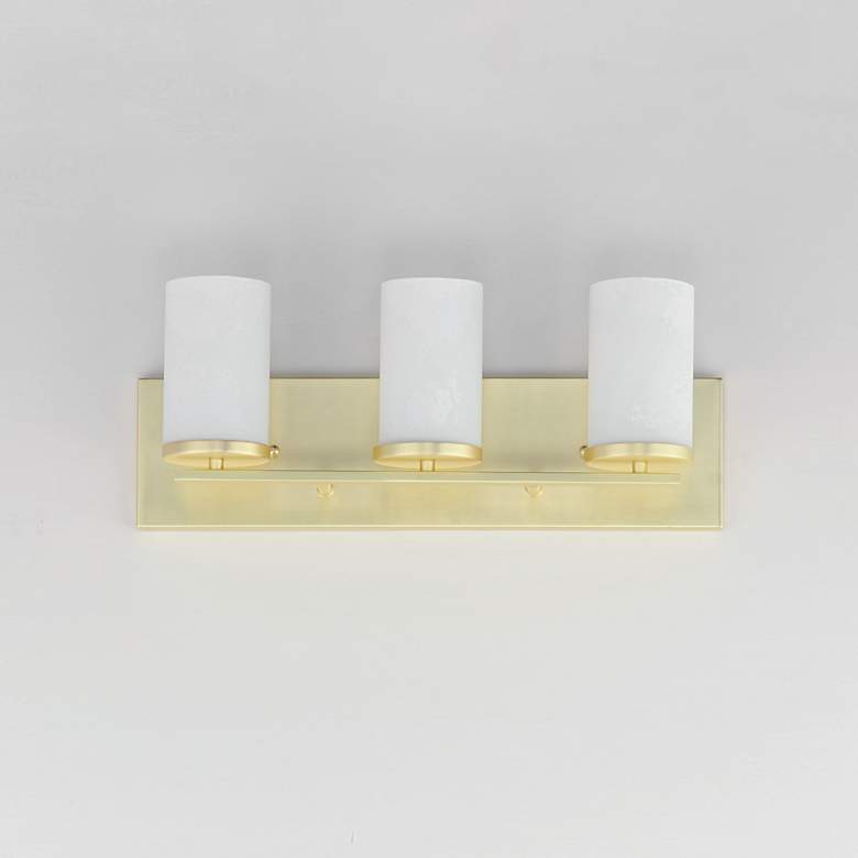 Image 2 Maxim Lateral 20" Wide Satin Brass 3-Light Bath Vanity more views