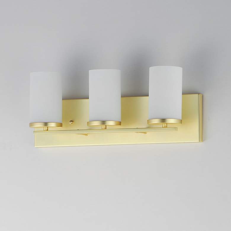Image 4 Maxim Lateral 20" Wide Satin Brass 3-Light Bath Vanity more views