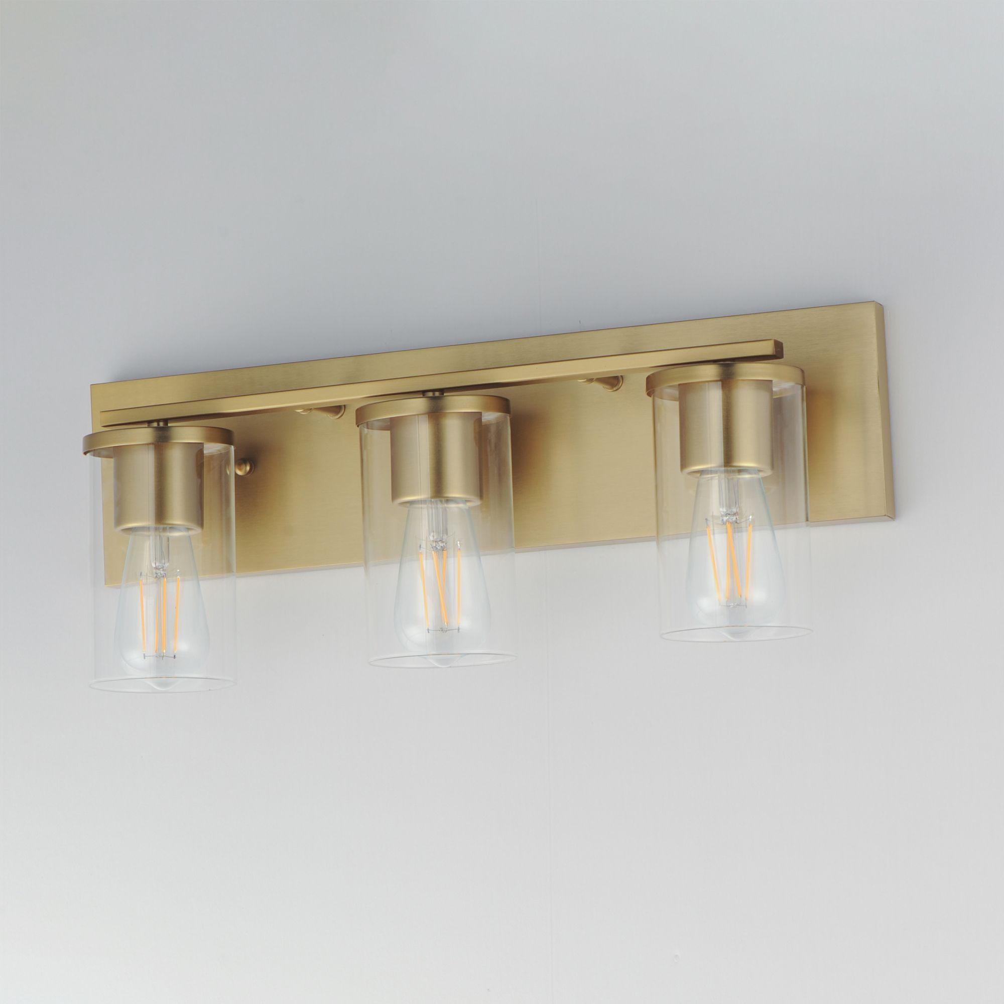 Image 4 Maxim Lateral 20" Wide Clear/Satin Brass 3-Light Bath Vanity more views
