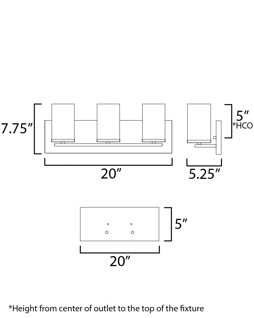 Image 7 Maxim Lateral 20" Wide Clear/Satin Brass 3-Light Bath Vanity more views