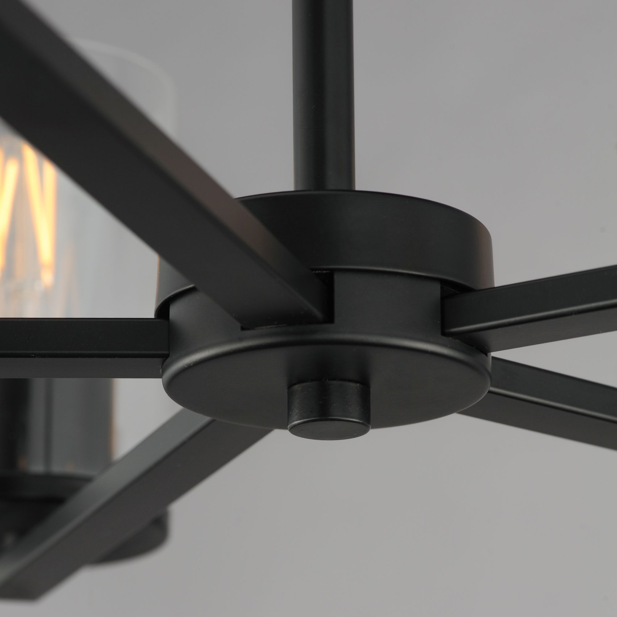 Image 5 Maxim Lateral 24" Wide Clear/Black 5-Light Chandelier more views