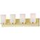 Maxim Lateral 30" Wide Satin Brass 4-Light Bath Vanity