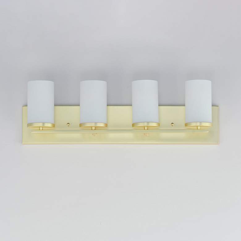 Image 2 Maxim Lateral 30" Wide Satin Brass 4-Light Bath Vanity more views